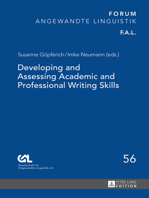 Developing and Assessing Academic and Professional Writing Skills - ebook